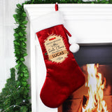 Personalised Special Delivery Luxury Red Stocking