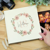 Personalised Floral Wreath Photo Album