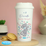 Personalised Me To You Floral Eco Travel Cup