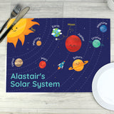 Personalised Solar Space System Placemat