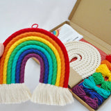 DIY Bright & Bold Large Macrame Rainbow Craft Kit