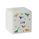 Personalised Dinosaur Square Money Box