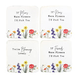 Set of 6 Wildflower Coasters