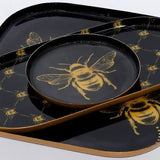 Temerity Jones Black & Gold Bumblebees 3pc Plateau Tray Set