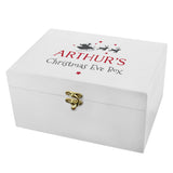 Personalised Christmas Eve White Wooden Box