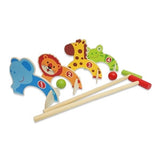 Summer Fun Wooden Animals Croquet Set