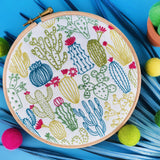 Cactus Handmade Embroidery Kit Hoop Art