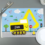 Personalised Digger Placemat