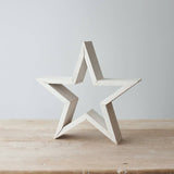 White Wooden Star