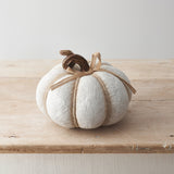 White Textured Pumpkin - Large